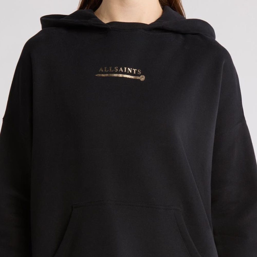 All Saints Black Hoodie with Gold Logo🎉last Deal - Picture 3 of 4